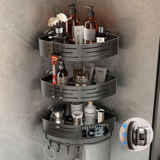 Shower Caddy Suction Cup, 2 Pack Shower Shelves fo...