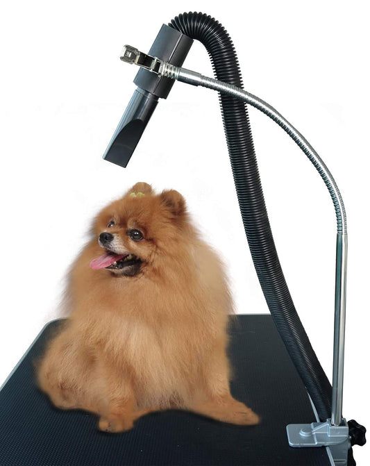 Dog Pet Grooming Table Hair Dryer Stand Hose Tube... (Silver)