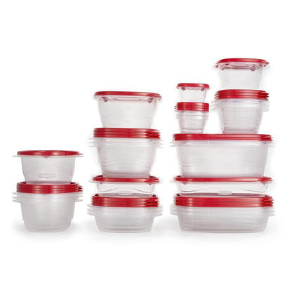 Rubbermaid TakeAlongs Food Storage Containers Set of 26 Clear