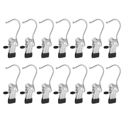 30 Pack Boot Hanger Legging Organizer for Closet, Boot Holder, Hanging Clips, Portable Multifunctional Hangers Single Clip Space Saving for Jeans, Hats, Tall Boots, Towels(Black)