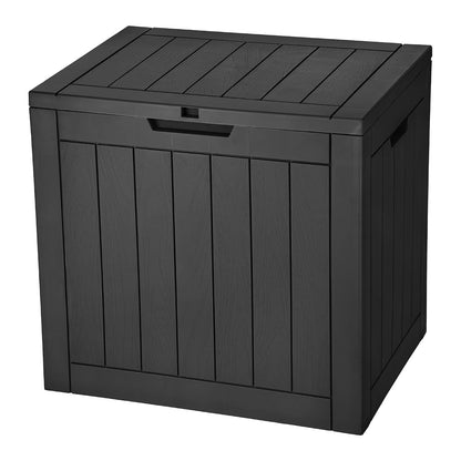 YITAHOME 30 Gallon Deck Box Outdoor Storage Box | Waterproof Resin Package Delivery and Storage Box with Lockable Lid for Patio Furniture Cushions, Pool Accessories, Garden
