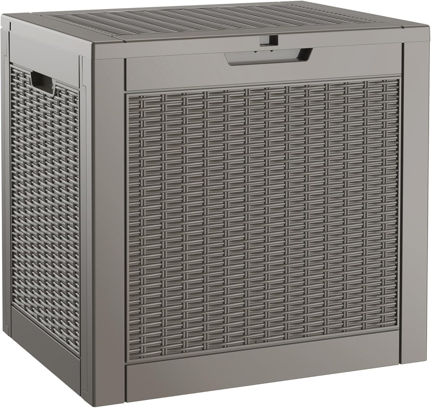 Outdoor Storage Box 31 Gallon,Waterproof Indoor Outside Deck Boxes,Backyard Storage Bin for Package Delivery,Garden Tools,Patio Cushions,Pool Accessories,Storage Bench Lockable Lid,Tool Box