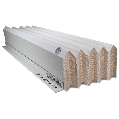 2” x 2” x 48” Cardboard Edge Protector (Pack of 20... (200 Count | White | Cardboard)