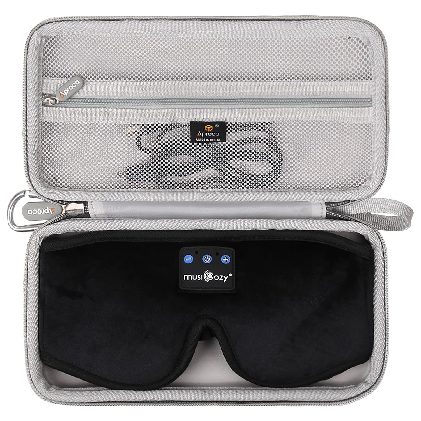 Aproca Case Compatible with MUSICOZY/Mixiba/Perytong Sleep Headphones Bluetooth Headband Sleep Eye Mask, Portable Storage Protective Bag for Accessories (Case Only)
