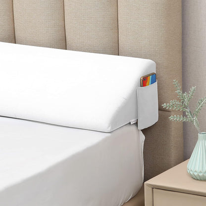 Vekkia Queen Size Bed Wedge Pillow for Headboard Gap,0-6" Gap Filler