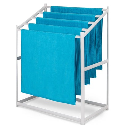 Coast Modern Pool Towel Rack – Choose Your Color - Outdoor & Indoor 5 Beach Towel PVC Drying Rack