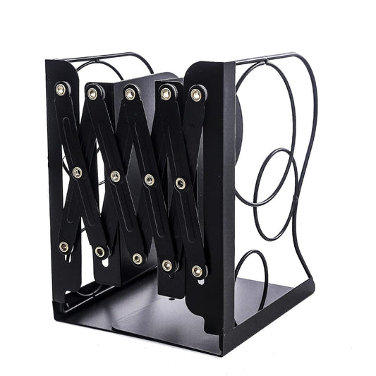 Adjustable Bookends Metal Book Ends for Heavy Book Holder | Heavy Duty, Desktop Book Organizer, Binder Holder, Nonskid Book End for Bookshelf,