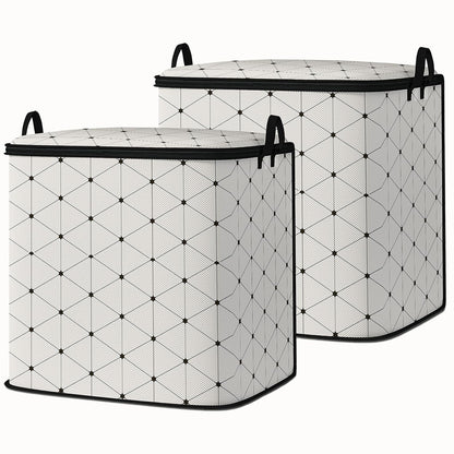 king comforter storage bag,blanket organizer with zipper 95L (2pack) | quilt duvet sweater sheet bedding pillow clothes storage for closet,dorm moving essentials containers with portable handles