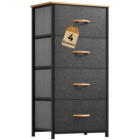 4 Drawers Dresser, Small Dresser for Bedroom