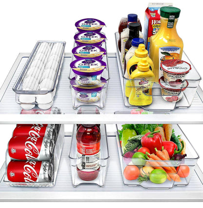 Sorbus Fridge Bins and Freezer Bins Refrigerator Organizer Stackable Food Storage Containers BPA-Free Drawer Organizers for Refrigerator Freezer and Pantry
