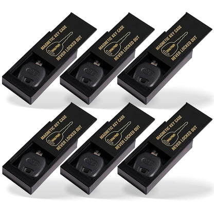 RamPro Hide A Key Magnetic Key Holder Under Car - for Your Car So You Never Lock Out - Store a Spare Key for Your Home, Storage, Office, or Vehicle - 6 pack