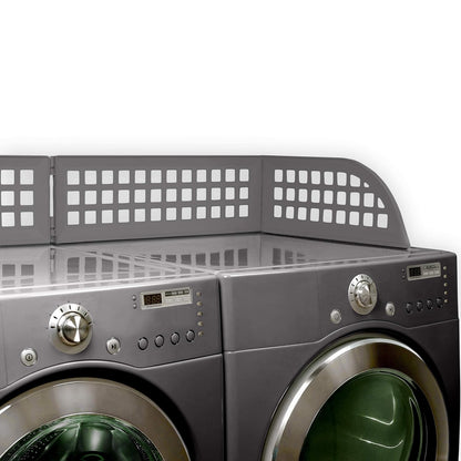 The Original Laundry Guard - Stop Laundry From Falling Behind Washer/Dryer - Invented by a US Mom - Made in NorthAmerica - Magnetic - Fits Most Front Loading Machines - Top of Fridge - Grey