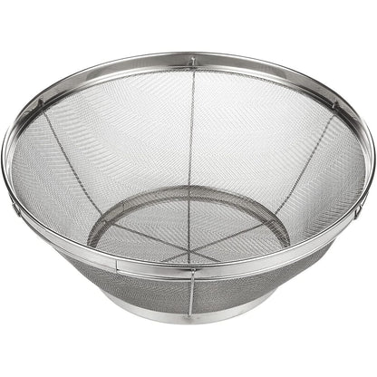Juvale Stainless Steel Fine Mesh Strainer - Durable Rust-Resistant Mesh Colander - Ergonomic Handle Rice Colander - Ultra-Fine Flour Sifter - Dishwasher Safe with Stable Design - 11 in x 4 in, Silver