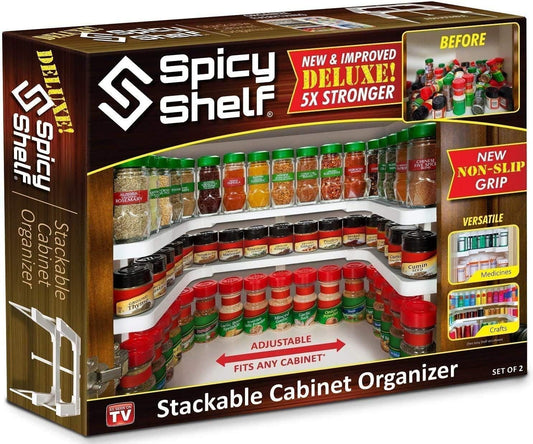 Deluxe - Expandable Spice Rack and Stackable Cabin... (Rubber)