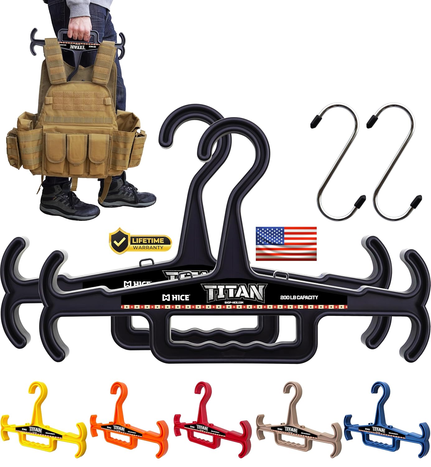 Titan Vest Hanger (Black | Resin)