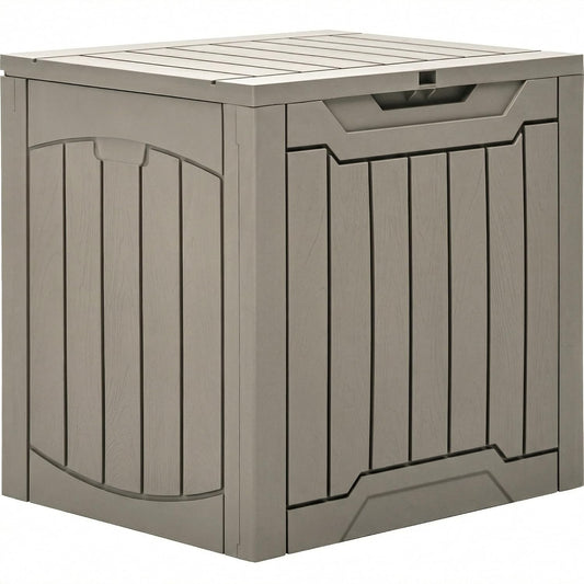 31 Gallon Outdoor Storage Box (Taupe | Resin)