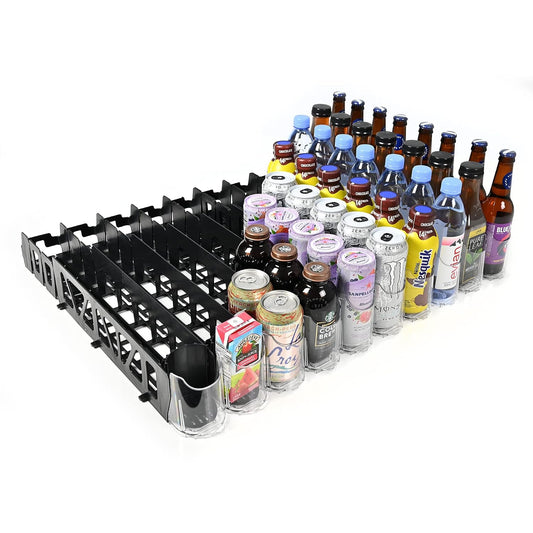 Drink Organizer for Fridge – Visi-Fast Push Dispenser, 12/16oz, 1-Pack