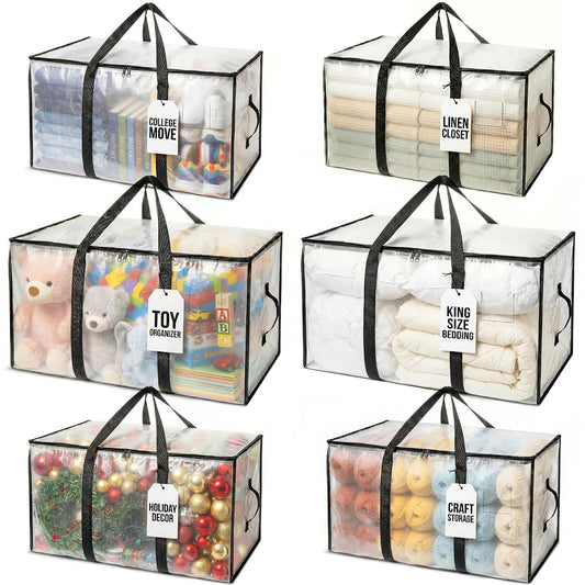 Oversized Moving Bags or Storage Bag – Large Movin... (6 Count | Clear)