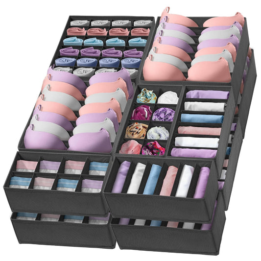 Sock Organizer (14 Pack) (14 Count | Dark Gray)