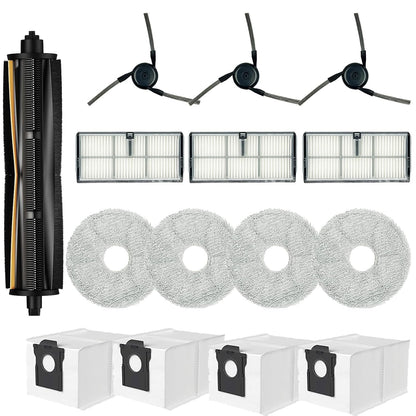 Tricut Brush Replacement Part for Dreame L40 Ultra Gen 2 MOVA P10 Gen 2 Kit | Dreame X40 Ultra Complete / MOVA P50 Pro Ultra Includes :1 TriCut Brush 4 MopPads 4 Dust Bags 3* Filters 3 Side Brushes