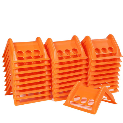 30 Pack Plastic Corner Protectors and Edge Protectors for Flatbed Trucks, Compatible with 4 Inch Ratchet Straps, Cargo Load Guard