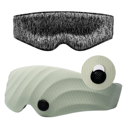 Sleep Mask, Scented Eye Mask for Sleep, 100% Blackout Eye Mask for Women Men, 3D Contoured Cup, Zero Pressure Soft Comfortable Sleep Mask for Travel-Green