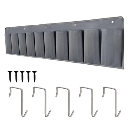RV Shoe Pockets 10 Pockets Heavy Hanging Bedside Storage Organizer with Sturdy Hooks Storage Pockets Hangs on bed for Shoes Toys and Tool Accessories