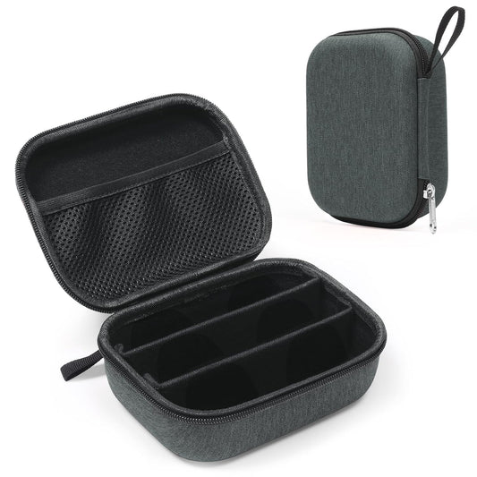 Bukere Travel Sunglasses Organizer Glasses Case, 3 Adjustable Slot for Multiple Eyeglasses, Hard Eyewear Box for Men Women