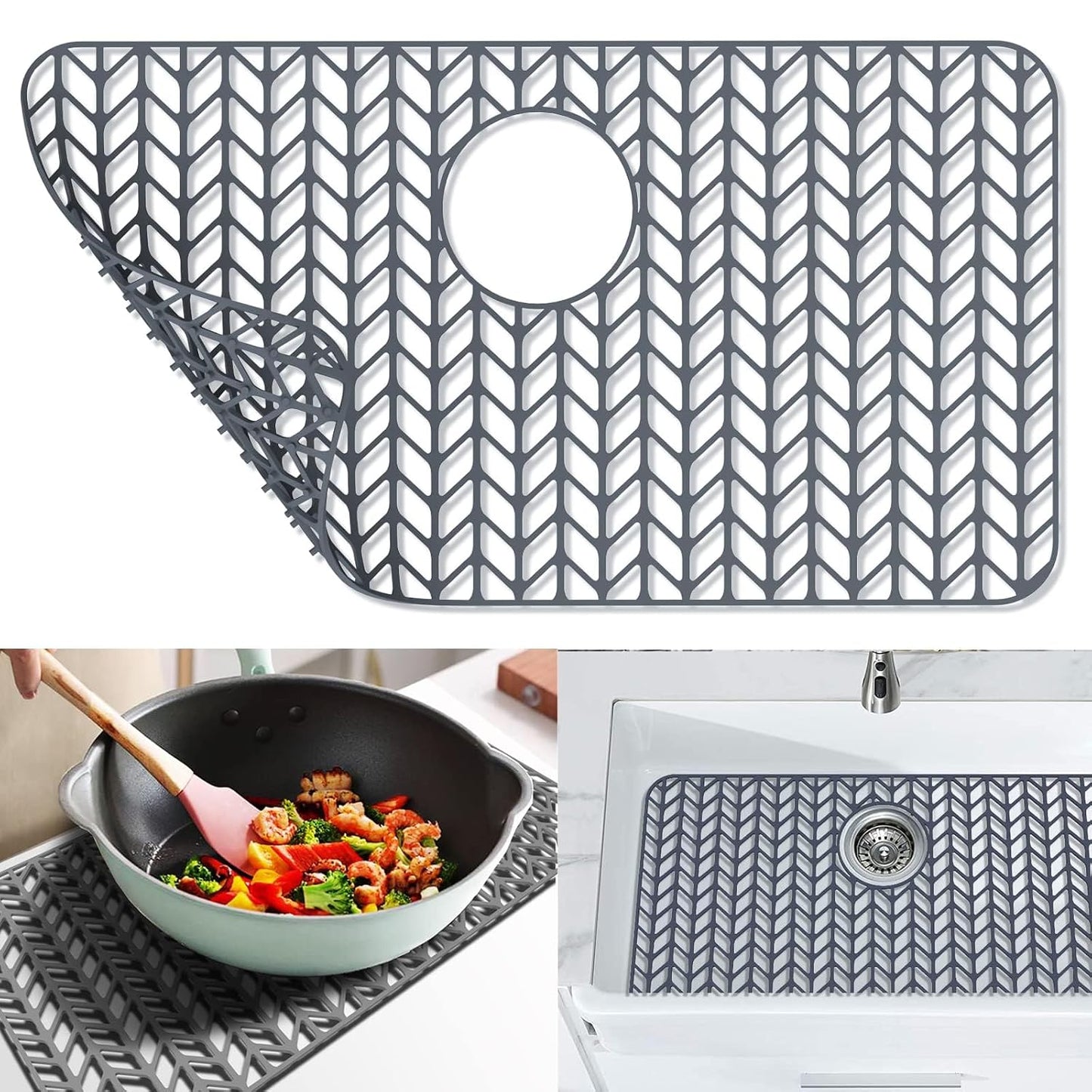 Sink Protectors for Kitchen Sink26"x14"Rear Drain...