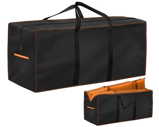 Outdoor Cushion Storage Bag,Large Patio Furniture... (Black)