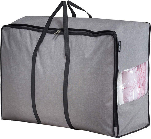 Thick Over Size Storage Bag, Folding Organizer Bag... (Grey)