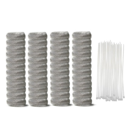 48 PCS Washing Machine Drain Lint Trap, Lint Traps, Lint Catcher for Washing Machine, with 48 Nylon Cable Ties