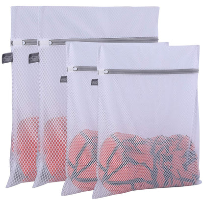 Laundry Bags Mesh Wash Bags, Garment Bag for Washing Machine,2L+2XL | Washer Bags for Laundry Delicates, Suit, Coat, Dress, Pants, Honeycomb, Tumble Dryer Safe