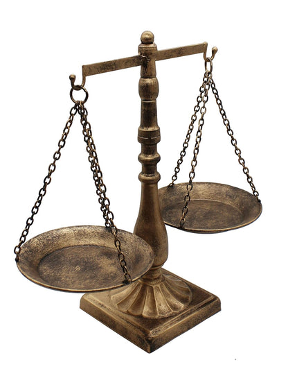 Owlgift Vintage Style Metal Libra Jewelry Display Tray Cosmetic Organizer Storage, Bronze