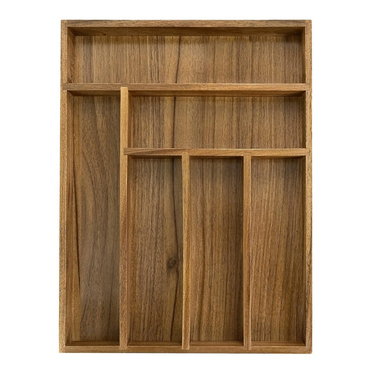 Luxury Acacia Kitchen Drawer Organizer - Silverwar... (Acacia Wood | Acacia Wood)