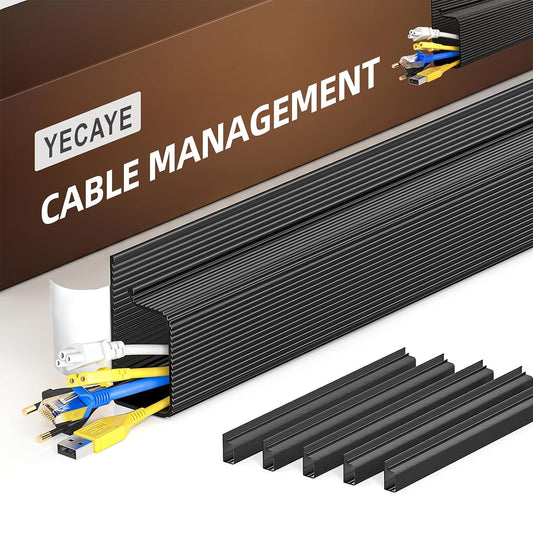 Cable Management, 6 Pack, Black (Black)