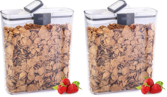 ProKeeper Cereal Keeper, 3-Quart, Airtight Seal, BPA-Free Plastic Storage Container (Pack of 2)