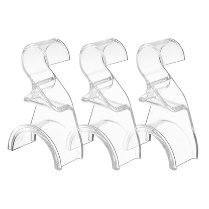 Clear Purse Hanger Closet 3 Pack, Acrylic Purse Hooks for Closet | Acrylic Purse Hooks, Space Saving Storage, Closet Purse Organizer, Bag Hanger For Closet, Clean Display