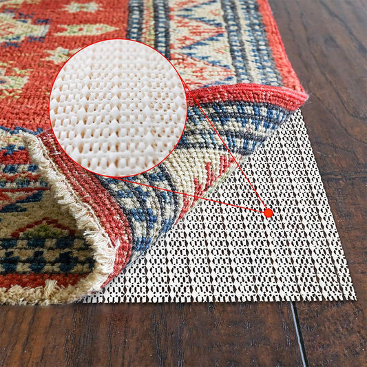 Rug Pad 9X12 Non-Slip Area Rug Gripper for Hardwood Floors Durable & Strong | outdoor rug pad,Anti Slip,Keep Your Rugs Safe and in Place,Floor protection,Easiest installation