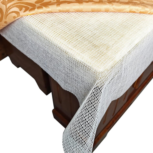 Table Padding Under Tablecloth 79×71in, Non Slip Tablecloth Underlay with Mesh Texture, Keep Tablecloth from Sliding, Anti Slip Rug Pad for Carpet Grippers, Rug Gripper for Tile Floors, Drawer Liner.