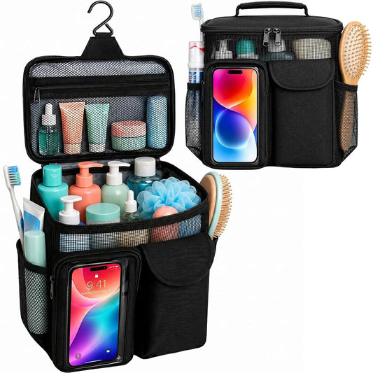 Dorm Room Essentials for Guys Girls, Quick Dry Mesh Shower Caddy Portable | Large Travel Toiletry Shower Bag for Full-Sized Bottles, Makeup Organizer for College Camping Cruise Ship, Women & Man Gifts