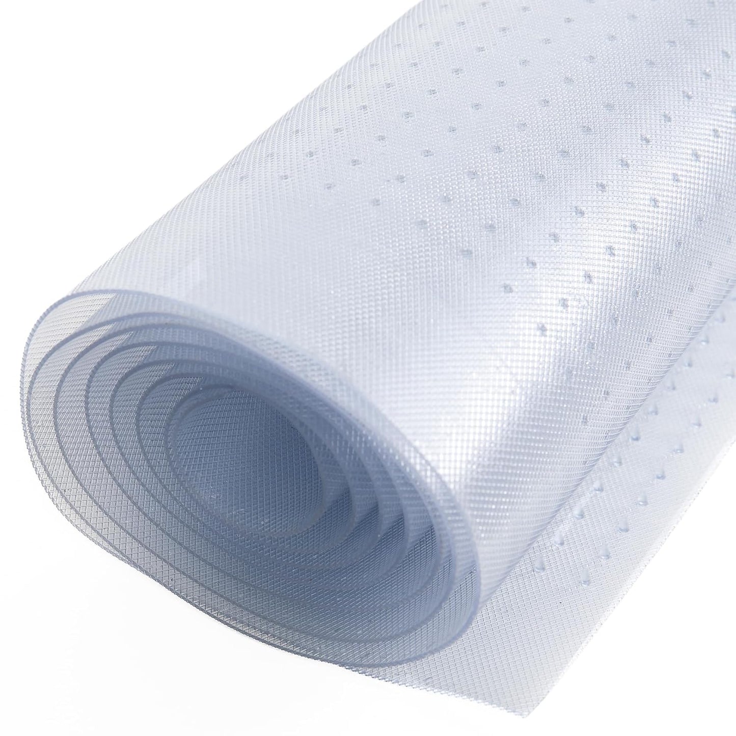 RESILIA Industrial Deep Pile Carpet Runner - Crosshatch Pattern Non Slip Carpet & Rug Protector Mat, Waterproof Clear Plastic Vinyl Floor Covering, 30 Inches Wide x 6 Feet Long, Made in The USA