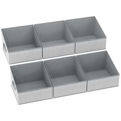 DIMJ Closet Storage Bins - Fabric Storage Baskets for Shelves, Collapsible Closet Organizers and Storage with Handles, Trapezoid Shelf Organization Storage Cubes for Purse, Toys, Books, Towel, Socks
