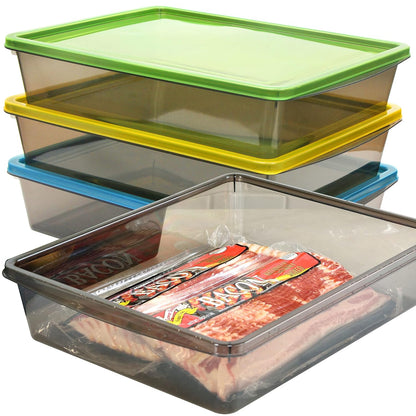 3 Pack 1.3 Gallon Food Storage Containers, Plastic... (Plastic)