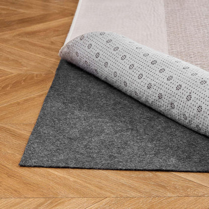 VEVOR Rug Pad 10 x 14 ft, Non-Slip Carpet Area Pad 0.12in Rug Mat Padding with Dual Surface Felt Cushion & Rubber Gripper, Hardwood Floor Protection for All Floors, Finishes, Keeps Carpets in Place