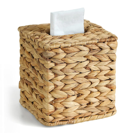Wicker Tissue Box Cover, Rattan Tissue Box Holder... (Natural | Wicker)