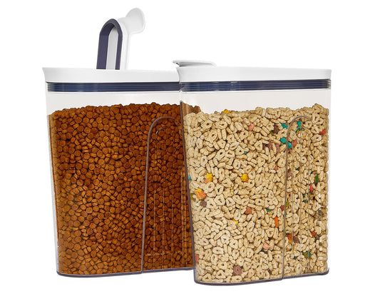 Cereal Container Storage Airtight Holds 32 oz Fami...