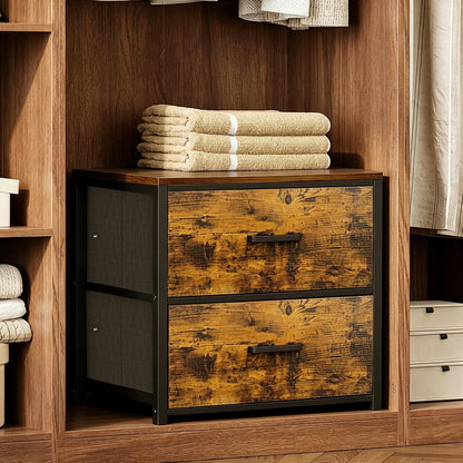 Stackable Storage Drawers, Closet Drawer Organizers and Storage | Storage Drawers for Clothes Small Dresser for Closet 2 Drawer Dresser for Bedroom, Dorm, Office, Living Room, Under Bed