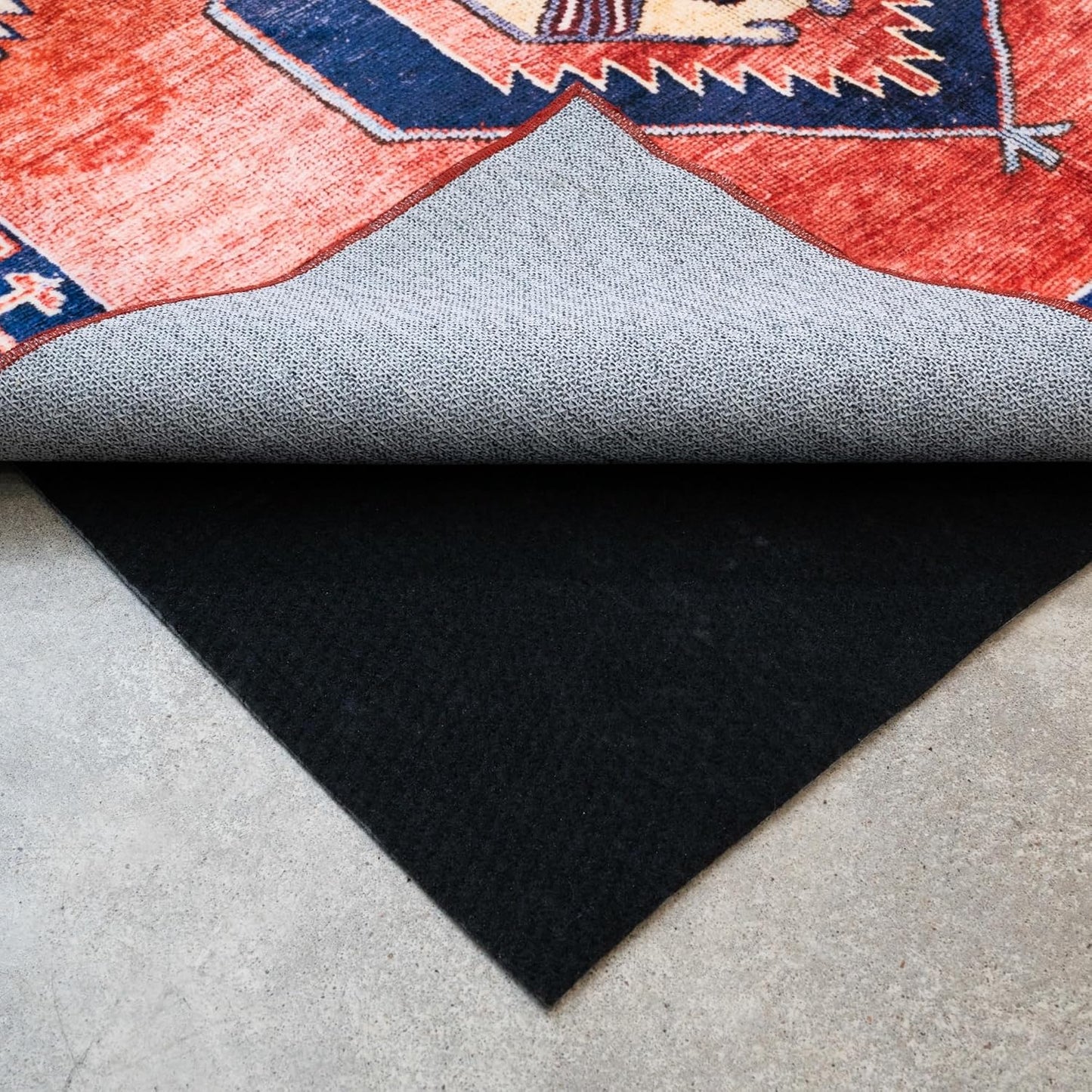 Hold-a-Rug Plush 2' x 4' Nonskid, Nonslip Rug Pad, Reversible Gripper, ¼ Thick, Safe for All Floors and Carpet, Keep Area Rugs Secure