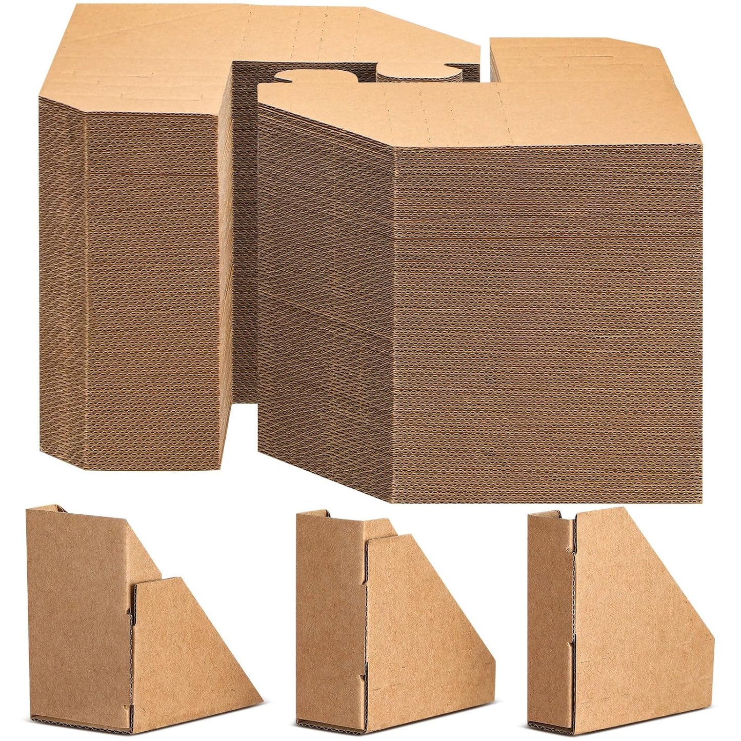 300 Pcs Adjustable Picture Frame Cardboard Corner Protectors Fit 1", 1.5" and 2.2" Frames, Kraft Corner Protectors Bulk for Shipping Packing or Moving Art, Reusable Packaging Edge Protector